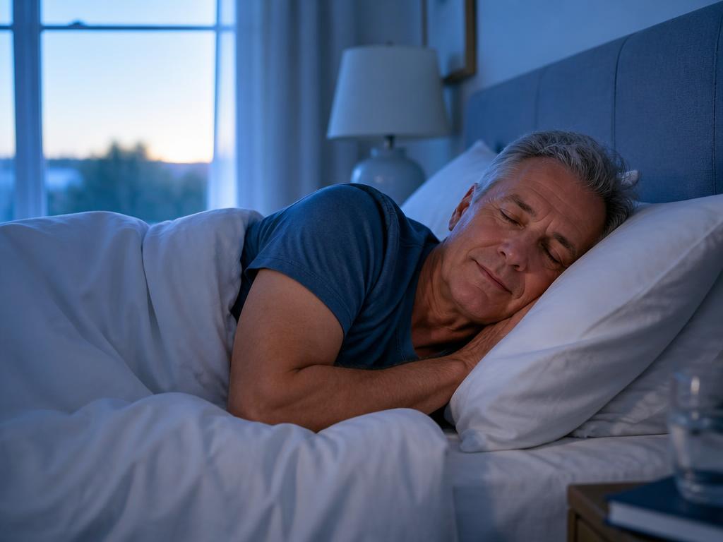 Man in his sixties sleeping through the night without bathroom interruptions